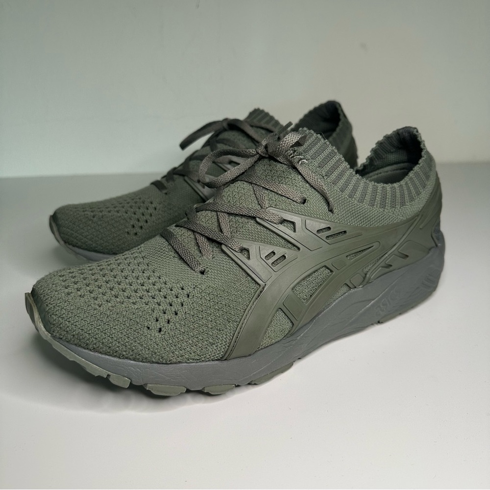 Asics GEL Kayano Trainer Knit Agave Green Running Shoes men’s Sz 8.5 wmns Sz 10